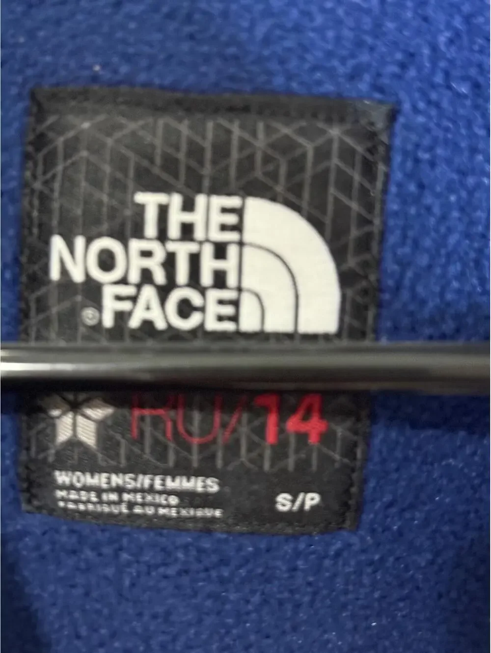 The North Face Women's Fleece Jacket Blue and Red RU 14 Denali